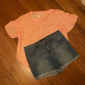 D.Jeans Medium Wash Denim Shorts Size 14